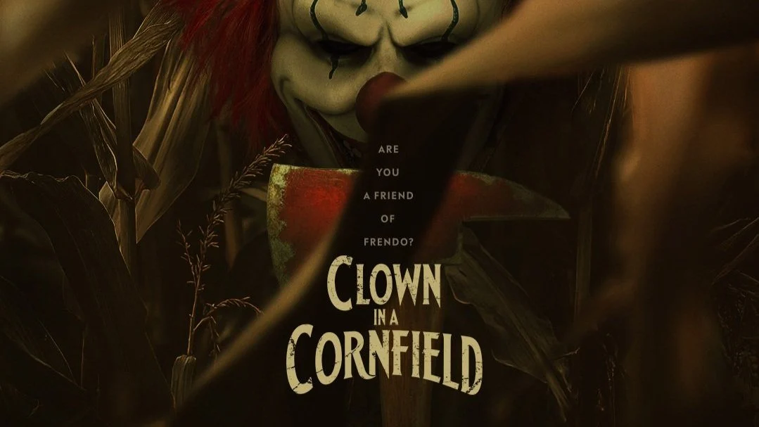 Clown in a cornfield